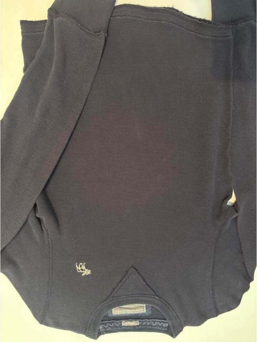 Abercrombie & Fitch Men’s Small Muscle Fit Thermal Waffle Knit Shirt Moose
